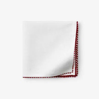 The Company Store Pom Fringe Napkins, Set Of 4 In Multi