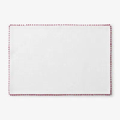 The Company Store Pom Fringe Placemats, Set Of 4 In Multi