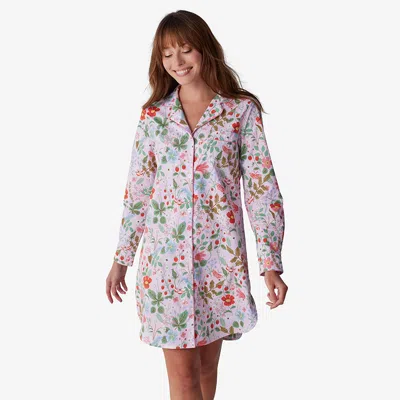 The Company Store Poplin Women's Nightshirt In Pink