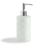 The Company Store Porcelain Lattice Soap Dispenser In White