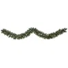 The Company Store Pre-lit Frosted Swiss Pine Garland In Green