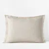 The Company Store Premium Breathable Relaxed Linen Sham In Beige
