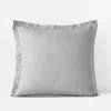 The Company Store Premium Breathable Relaxed Linen Sham In Gray
