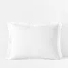 The Company Store Premium Breathable Relaxed Linen Sham In White