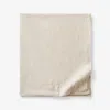 The Company Store Premium Breathable Washed Linen Solid Flat Bed Sheet In Beige