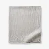 The Company Store Premium Breathable Washed Linen Solid Flat Bed Sheet In Light Gray