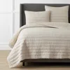 The Company Store Premium Breathable Washed Linen Solid Quilt In Beige