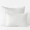 The Company Store Premium Breathable Washed Linen Solid Sham In White