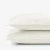 The Company Store Premium Cool Organic Cotton Percale Percale Pillowcase Set In Ivory