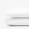 The Company Store Premium Cool Organic Cotton Percale Percale Pillowcase Set In White