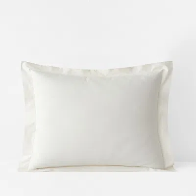The Company Store Premium Cool Organic Cotton Percale Percale Sham In Ivory