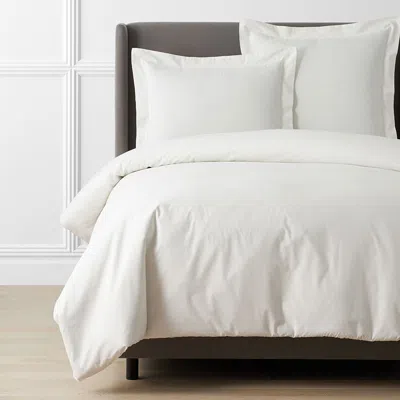 The Company Store Premium Cool Supima® Cotton Percale Bed Duvet Cover In Ivory