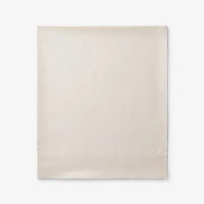 The Company Store Premium Cool Supima® Cotton Percale Deep Pocket Flat Bed Sheet In Beige