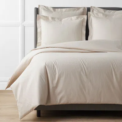 The Company Store Premium Cool Supima® Cotton Percale Duvet Cover In Beige