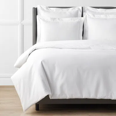 The Company Store Premium Cool Supima® Cotton Percale Duvet Cover In White