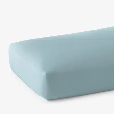 The Company Store Premium Cool Supima® Cotton Percale Fitted Bed Sheet In Slate Blue