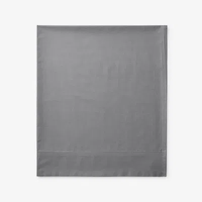 The Company Store Premium Cool Supima® Cotton Percale Flat Bed Sheet In Gray