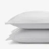 The Company Store Premium Cool Supima® Cotton Percale Pillowcase Set In Pearl Gray