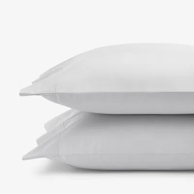 The Company Store Premium Cool Supima® Cotton Percale Pillowcase Set In Pearl Gray