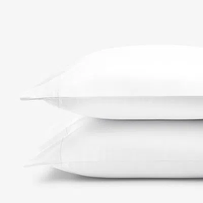 The Company Store Premium Cool Supima® Cotton Percale Pillowcase Set In White