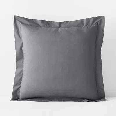 The Company Store Premium Cool Supima® Cotton Percale Sham In Gray
