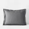 The Company Store Premium Cool Supima® Cotton Percale Sham In Gray