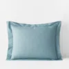 The Company Store Premium Cool Supima® Cotton Percale Sham In Slate Blue