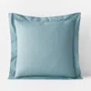 The Company Store Premium Cool Supima® Cotton Percale Sham In Slate Blue
