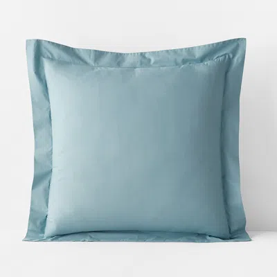 The Company Store Premium Cool Supima® Cotton Percale Sham In Slate Blue