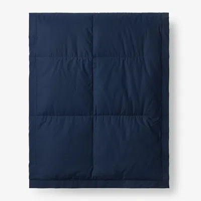 The Company Store Premium Down Blanket In Navy Blue