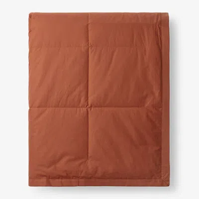The Company Store Premium Down Blanket In Orange/coral