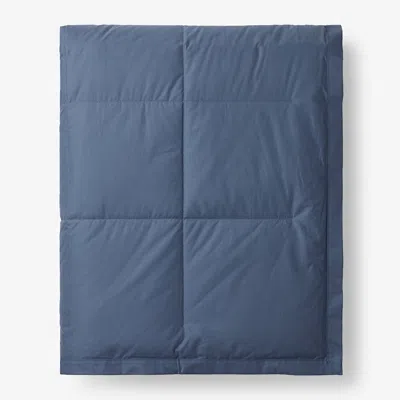 The Company Store Premium Down Blanket In Smoke Blue