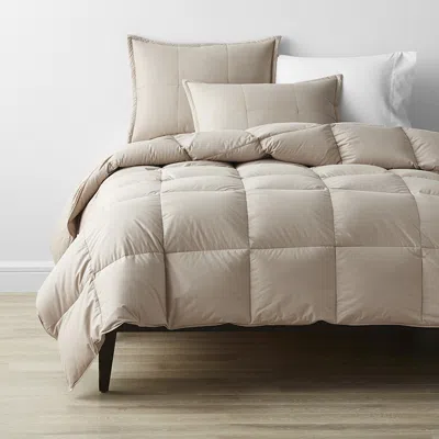 The Company Store Premium Down Light Warmth Comforter In Beige