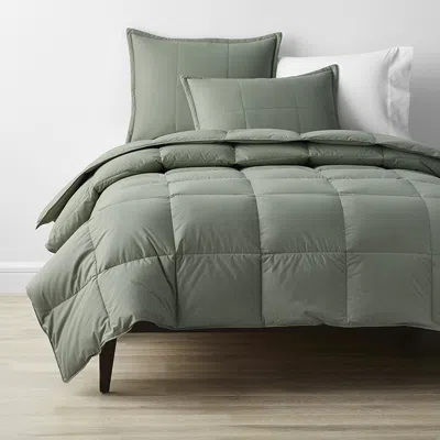 The Company Store Premium Down Light Warmth Comforter In Green