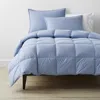 The Company Store Premium Down Light Warmth Comforter In Porcelain Blue