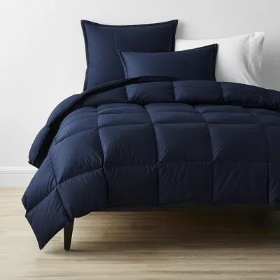 The Company Store Premium Down Medium Warmth Comforter In Navy Blue