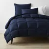 The Company Store Premium Loftaire™ Down Alternative Light Warmth Comforter In Navy Blue