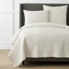 The Company Store Premium Smooth Cotton Sateen Solid Quilt In Beige