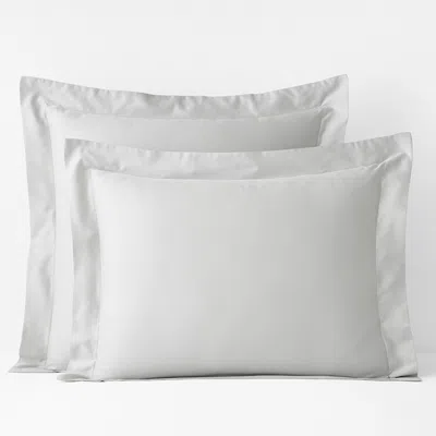The Company Store Premium Smooth Egyptian Cotton Sateen Sham In Gray