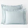 The Company Store Premium Smooth Egyptian Cotton Sateen Sham In Sky Blue