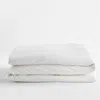 The Company Store Premium Smooth Organic Cotton Sateen Duvet Cover In White