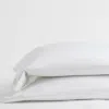 The Company Store Premium Smooth Organic Cotton Sateen Pillowcase Set In White