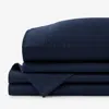 The Company Store Premium Smooth Supima® Cotton Wrinkle-free Sateen Bed Sheet Set In Blue