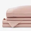 The Company Store Premium Smooth Supima® Cotton Wrinkle-free Sateen Bed Sheet Set In Pink