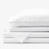 The Company Store Premium Smooth Supima® Cotton Wrinkle-free Sateen Bed Sheet Set In White