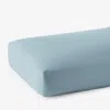 The Company Store Premium Smooth Supima® Cotton Wrinkle-free Sateen Deep Pocket Fitted Bed Sheet In Blue