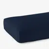 The Company Store Premium Smooth Supima® Cotton Wrinkle-free Sateen Deep Pocket Fitted Bed Sheet In Blue