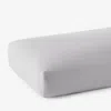 The Company Store Premium Smooth Supima® Cotton Wrinkle-free Sateen Deep Pocket Fitted Bed Sheet In Light Gray