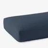 The Company Store Premium Smooth Supima® Cotton Wrinkle-free Sateen Deep Pocket Fitted Bed Sheet In Steel Blue