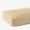 The Company Store Premium Smooth Supima® Cotton Wrinkle-free Sateen Deep Pocket Fitted Bed Sheet In Yellow